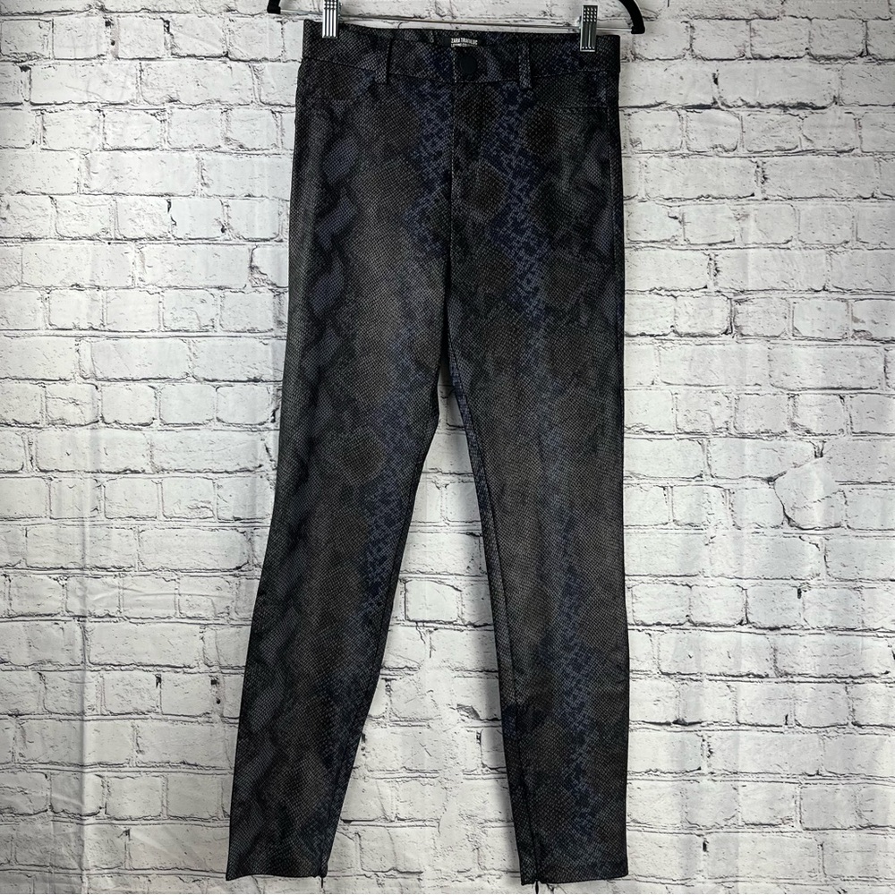 Zara Faux Snake Skin Legging Pant M